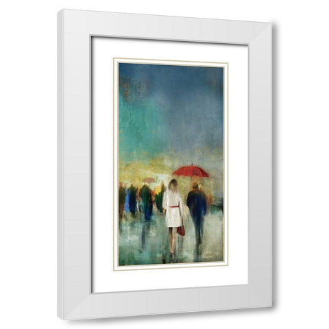 Memories I White Modern Wood Framed Art Print with Double Matting by Selkirk, Edward