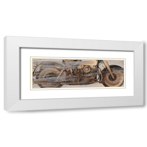 Stardust Blends White Modern Wood Framed Art Print with Double Matting by Selkirk, Edward