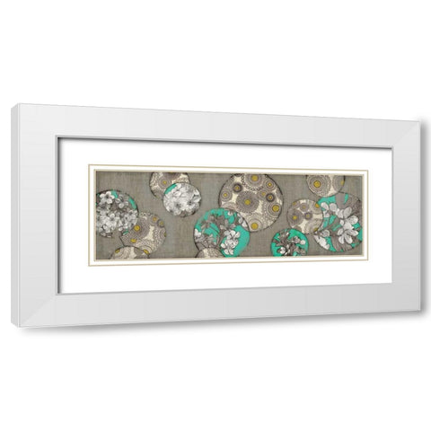 Blossom Bubbles I White Modern Wood Framed Art Print with Double Matting by Selkirk, Edward