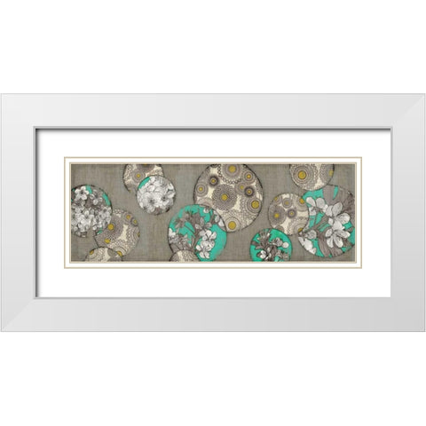 Blossom Bubbles I White Modern Wood Framed Art Print with Double Matting by Selkirk, Edward