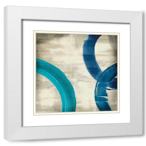 Halcyon I -Mini White Modern Wood Framed Art Print with Double Matting by Selkirk, Edward