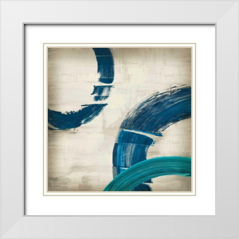 Halcyon II-Mini White Modern Wood Framed Art Print with Double Matting by Selkirk, Edward