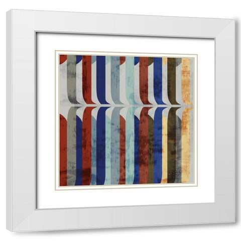Effervescence I White Modern Wood Framed Art Print with Double Matting by Selkirk, Edward
