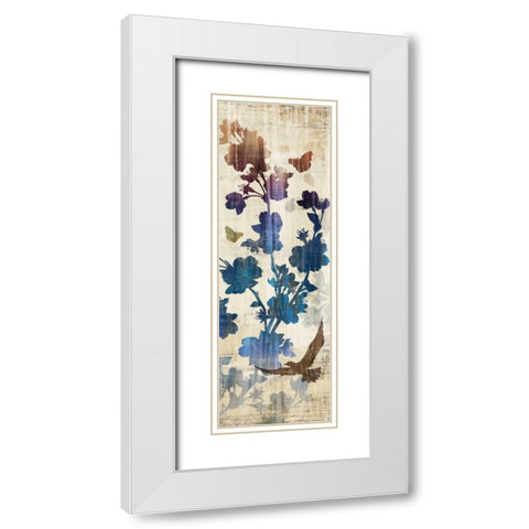 Wallflower Fantasy II White Modern Wood Framed Art Print with Double Matting by Selkirk, Edward