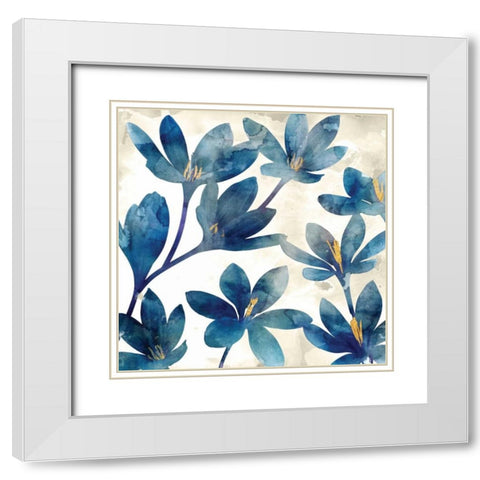Veranda Blue I White Modern Wood Framed Art Print with Double Matting by Selkirk, Edward
