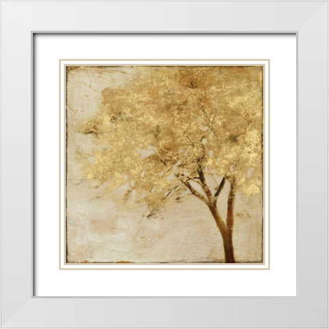 Morning Maple White Modern Wood Framed Art Print with Double Matting by Theodosiu, Matina