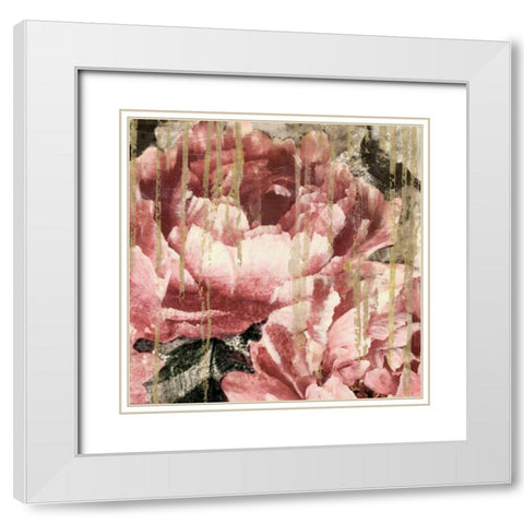 Adore II White Modern Wood Framed Art Print with Double Matting by Theodosiu, Matina
