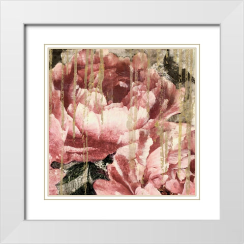 Adore II White Modern Wood Framed Art Print with Double Matting by Theodosiu, Matina