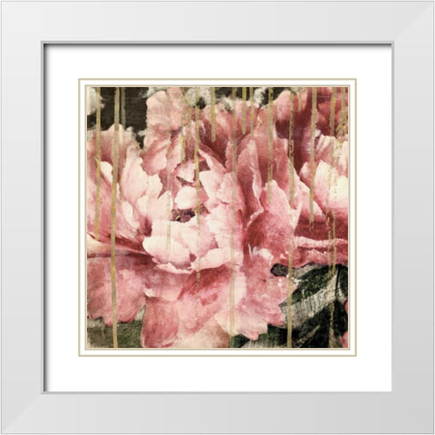 Adore III White Modern Wood Framed Art Print with Double Matting by Theodosiu, Matina