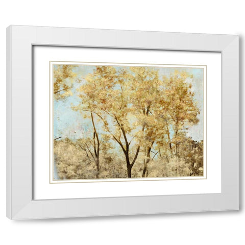 Gold Guard White Modern Wood Framed Art Print with Double Matting by Theodosiu, Matina