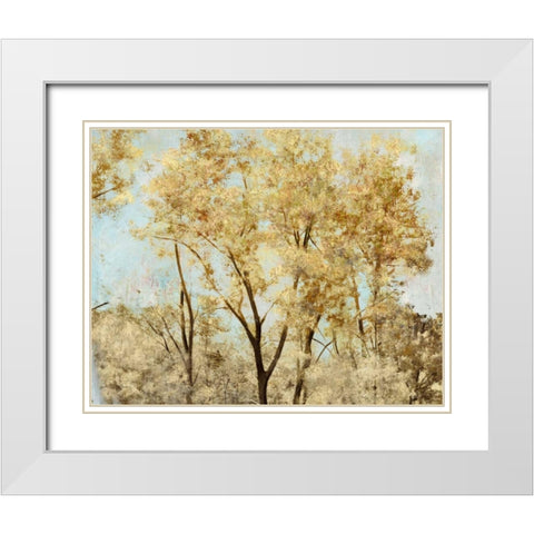Gold Guard White Modern Wood Framed Art Print with Double Matting by Theodosiu, Matina