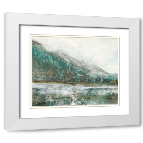 Alpine Air  White Modern Wood Framed Art Print with Double Matting by Theodosiou, Matina