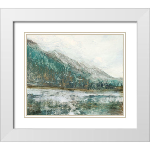 Alpine Air  White Modern Wood Framed Art Print with Double Matting by Theodosiou, Matina