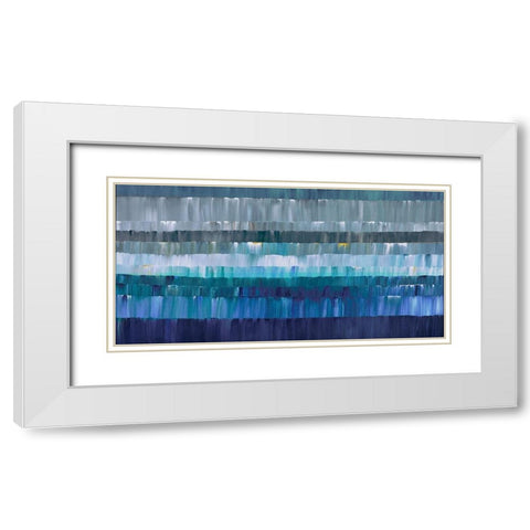 Latitudes White Modern Wood Framed Art Print with Double Matting by Gress, Thomas