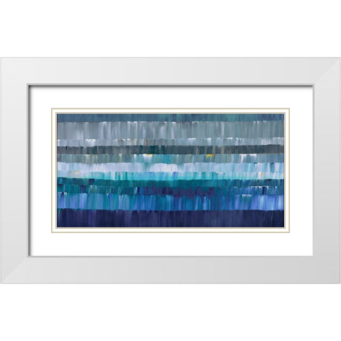 Latitudes White Modern Wood Framed Art Print with Double Matting by Gress, Thomas