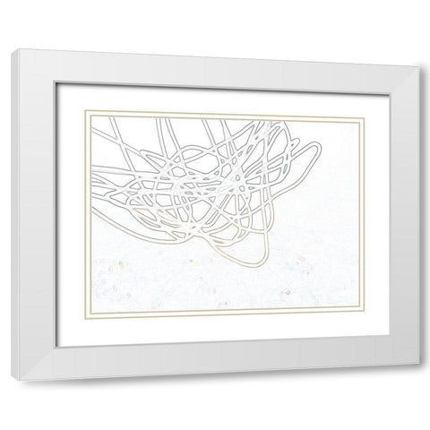 Neutral Swirls II  White Modern Wood Framed Art Print with Double Matting by Trimmel, Petra