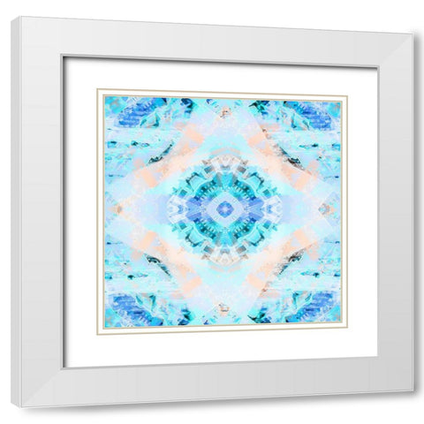 Starry Divine  White Modern Wood Framed Art Print with Double Matting by Trimmel, Petra