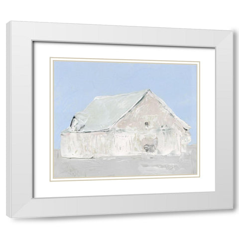 Oakdale Ranch IIÂ  White Modern Wood Framed Art Print with Double Matting by Stellar Design Studio