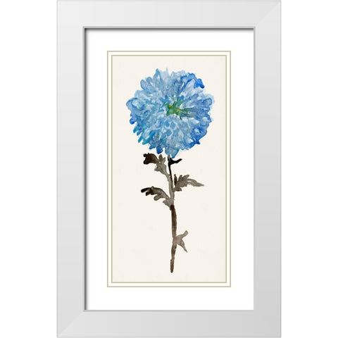 Flourishing Floral I  White Modern Wood Framed Art Print with Double Matting by Stellar Design Studio