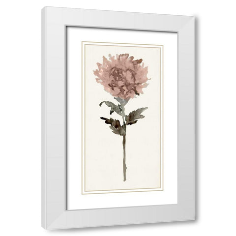 Flourishing Floral IV   White Modern Wood Framed Art Print with Double Matting by Stellar Design Studio