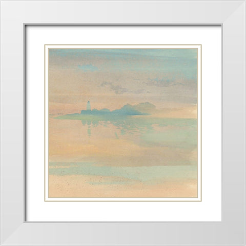 Pastel Countryide III White Modern Wood Framed Art Print with Double Matting by Stellar  Design Studio