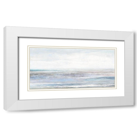 Blue Tides  White Modern Wood Framed Art Print with Double Matting by Ustal, Helen