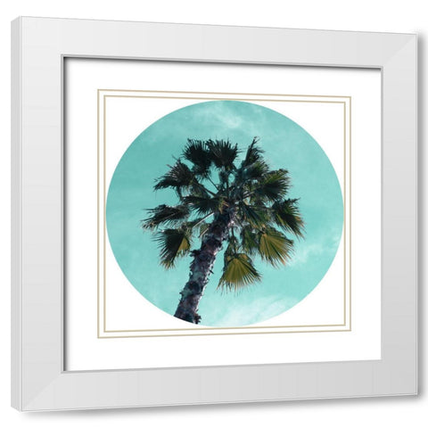 Ocean Drive I  White Modern Wood Framed Art Print with Double Matting by J:L Design