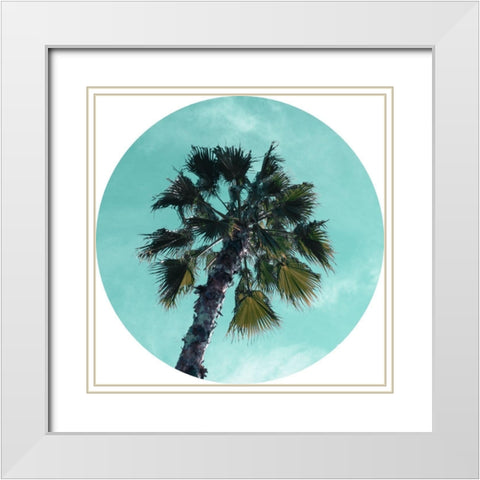 Ocean Drive I  White Modern Wood Framed Art Print with Double Matting by J:L Design