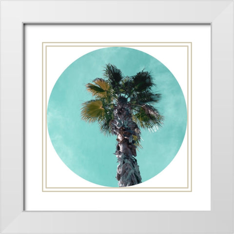 Ocean Drive II  White Modern Wood Framed Art Print with Double Matting by J:L Design