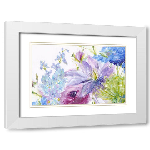 Gathered Garden  White Modern Wood Framed Art Print with Double Matting by Pepe, Susan