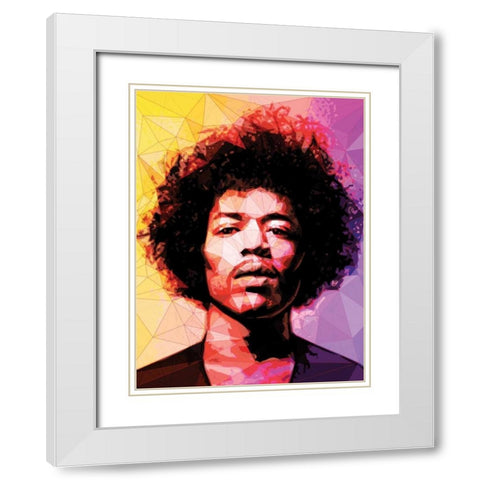 Jimi White Modern Wood Framed Art Print with Double Matting by Varrasso, Enrico