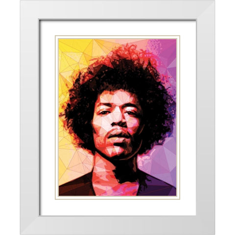 Jimi White Modern Wood Framed Art Print with Double Matting by Varrasso, Enrico