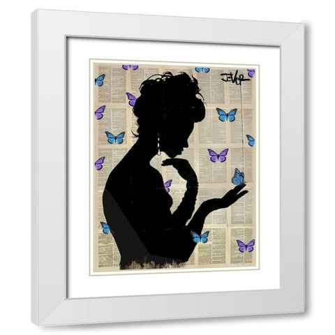 Loui  JoverÂ  White Modern Wood Framed Art Print with Double Matting by Blue ButterflightÂ 