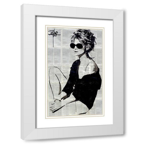 Summers End  White Modern Wood Framed Art Print with Double Matting by Jover, Loui