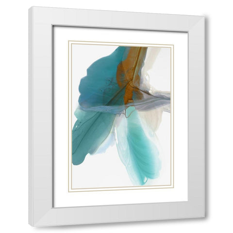 Fluttering White Modern Wood Framed Art Print with Double Matting by McFarland, Vicki
