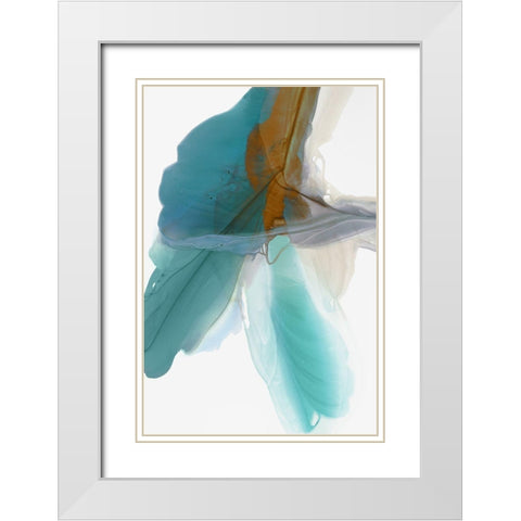 Fluttering White Modern Wood Framed Art Print with Double Matting by McFarland, Vicki