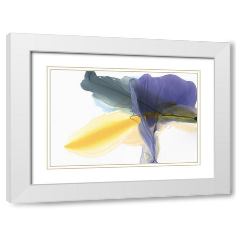 Fluttering White Modern Wood Framed Art Print with Double Matting by McFarland, Vicki