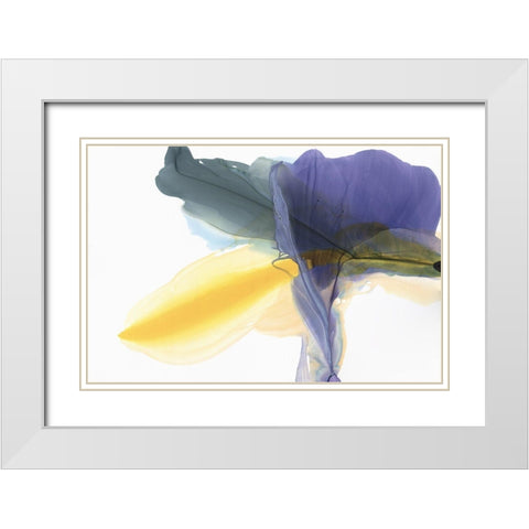 Fluttering White Modern Wood Framed Art Print with Double Matting by McFarland, Vicki