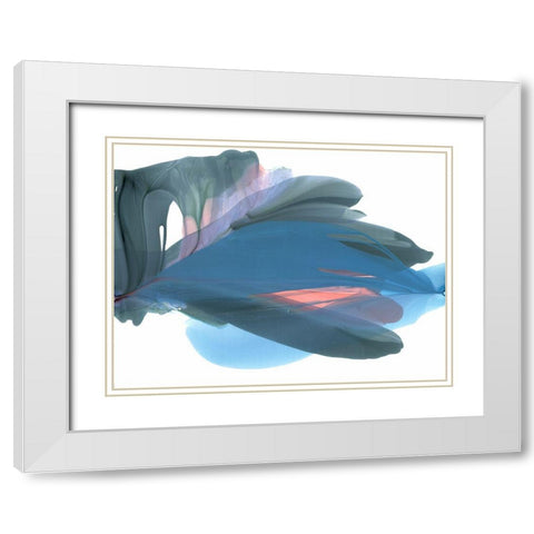 Wing Feathers White Modern Wood Framed Art Print with Double Matting by McFarland, Vicki