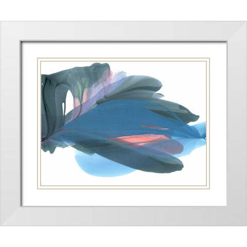 Wing Feathers White Modern Wood Framed Art Print with Double Matting by McFarland, Vicki