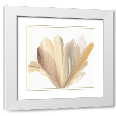 Blooming Wisdom  White Modern Wood Framed Art Print with Double Matting by McFarland, Vicki