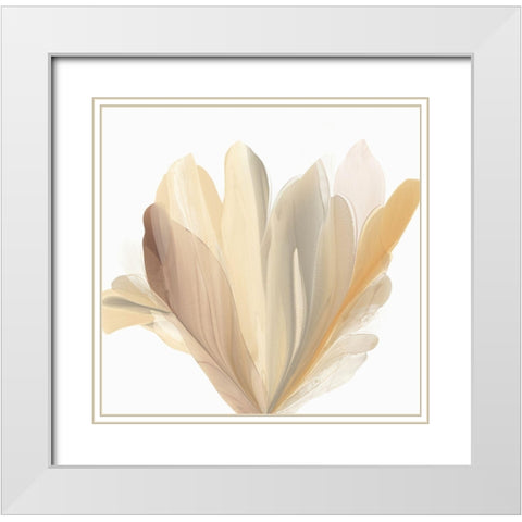 Blooming Wisdom  White Modern Wood Framed Art Print with Double Matting by McFarland, Vicki