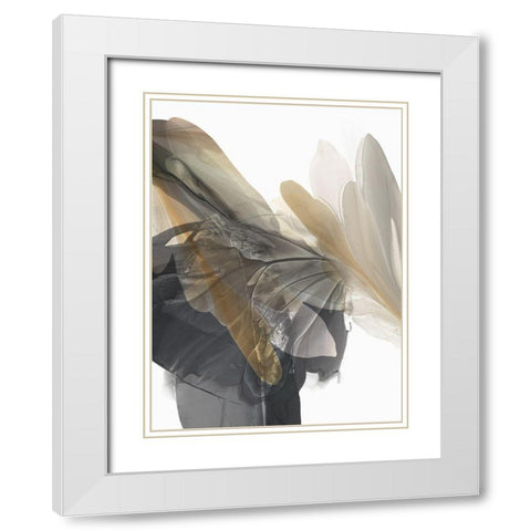 Emerging Gold I  White Modern Wood Framed Art Print with Double Matting by McFarland, Vicki