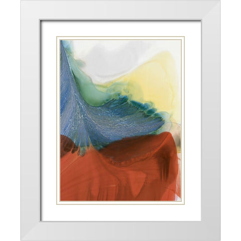 Ecstatic Dance I  White Modern Wood Framed Art Print with Double Matting by McFarland, Vicki