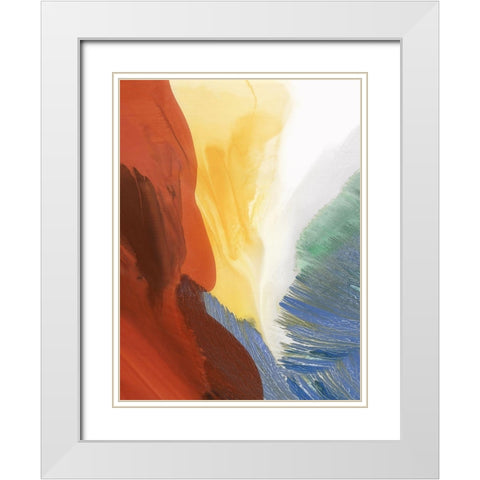Ecstatic Dance II White Modern Wood Framed Art Print with Double Matting by McFarland, Vicki
