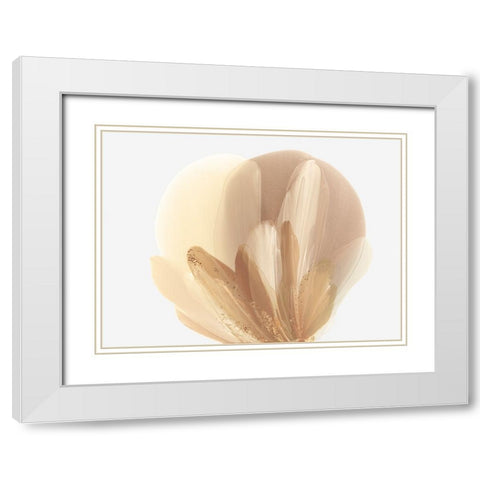 Twilight Bloom I White Modern Wood Framed Art Print with Double Matting by McFarland, Vicki