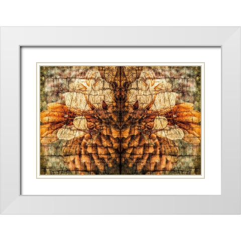 Autumnal Spirit I White Modern Wood Framed Art Print with Double Matting by Vincze