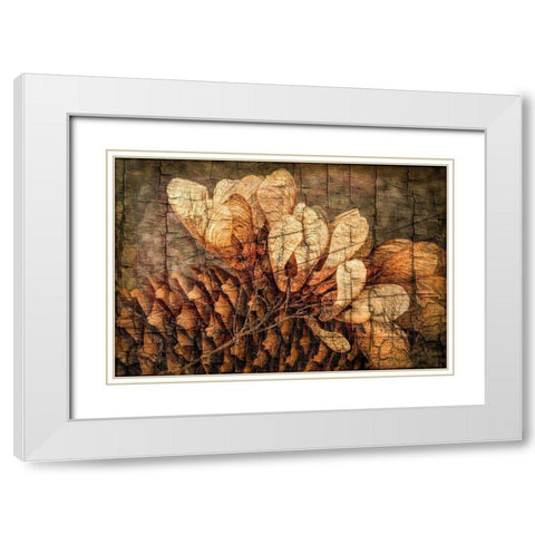 Autumnal Details I White Modern Wood Framed Art Print with Double Matting by Vincze