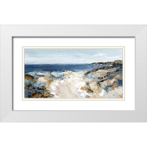 Path to the Sea  White Modern Wood Framed Art Print with Double Matting by Mavis, Luna