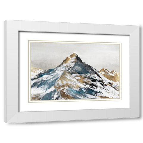 Majestic Alps  White Modern Wood Framed Art Print with Double Matting by Mavis, Luna